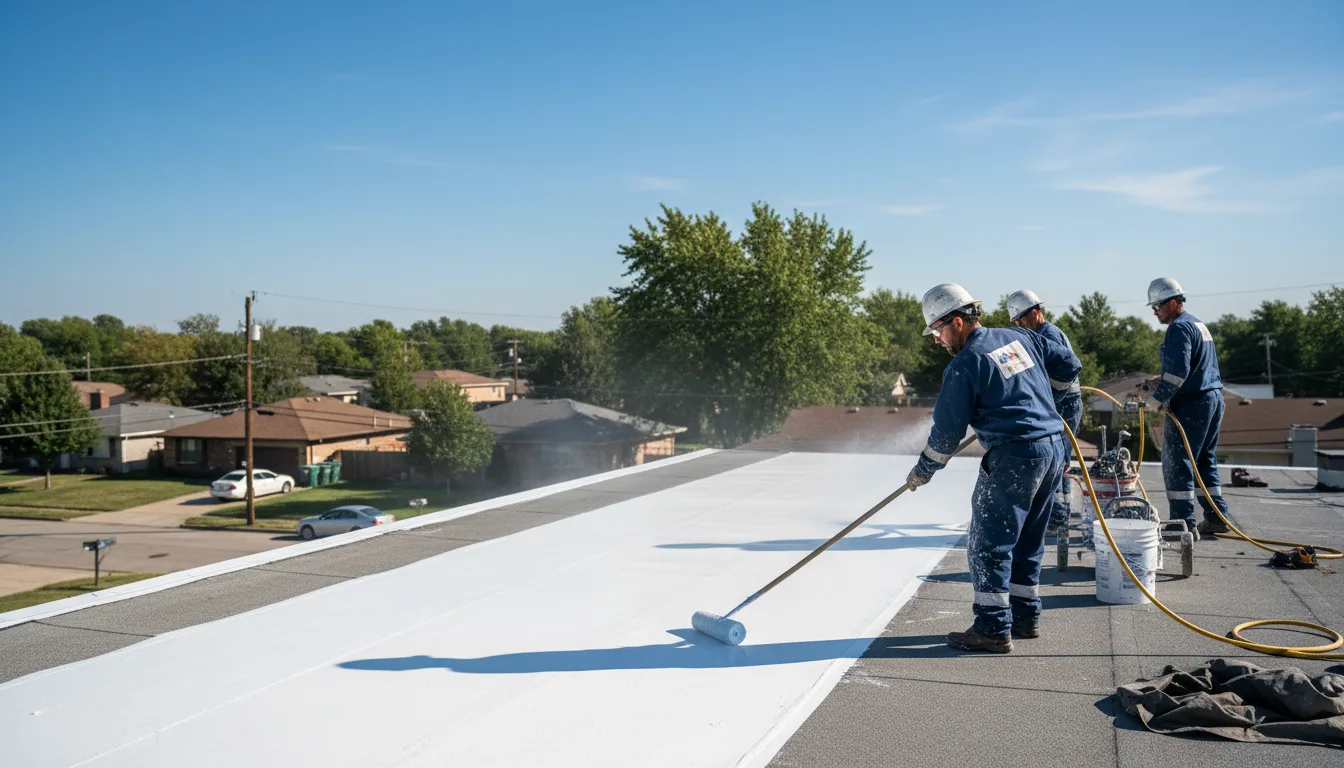 Commercial roof coating in Howard, KS near me